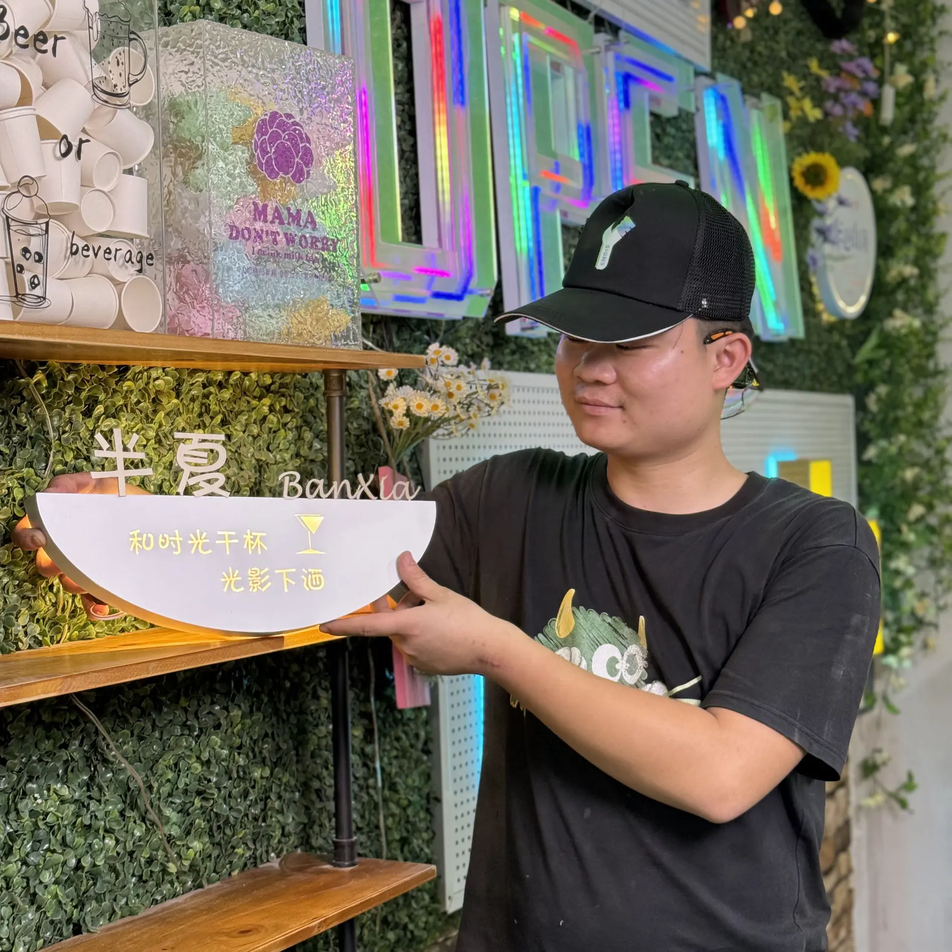 Signage factory production